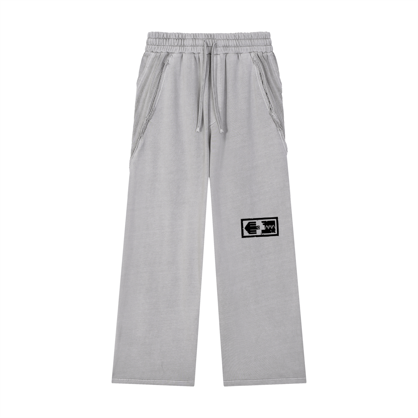 Snow Washed Tape Raw Edge Sweatpants - AY - Line Anime