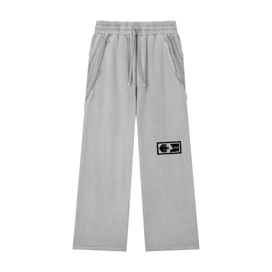 Snow Washed Tape Raw Edge Sweatpants - AY - Line Anime