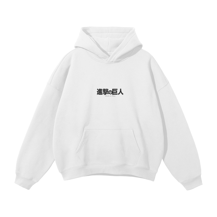 The Rumbling Streetwear Hoodie White - AY - Line Anime