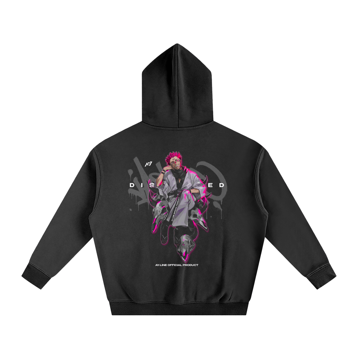 DISGRACE. 2.0 Streetwear Hoodie - AY - Line Anime