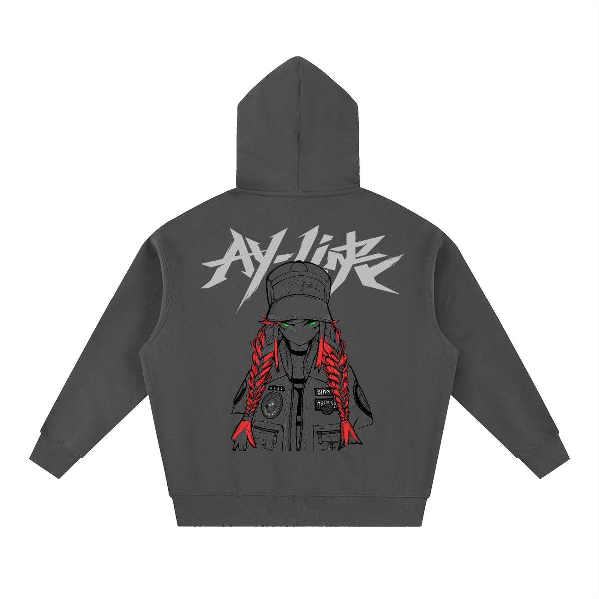 Emerald Glare Streetwear Hoodie - AY - Line Anime