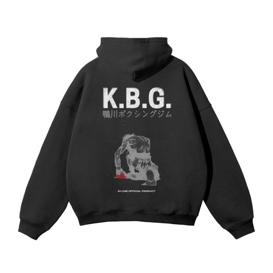Rising Knockout 2.0 Streetwear Hoodie Black - AY - Line Anime