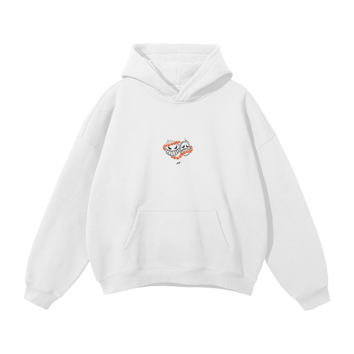 Flame Rogue Y2K Streetwear Hoodie White - AY - Line Anime