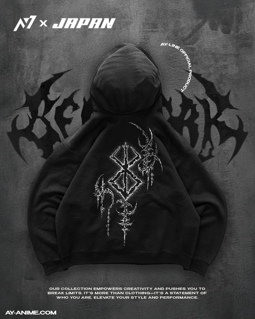 Sacrifice Streetwear Hoodie - AY - Line Anime