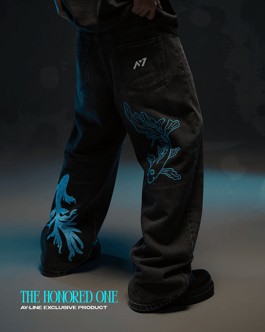 HONORED Streetwear Denim Jeans - AY - Line Anime