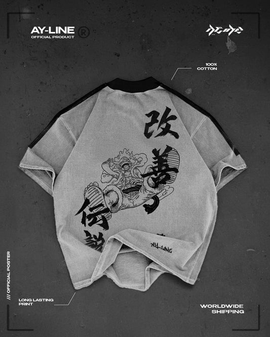 Path of the Pirate King Gear 5 Streetwear Crewneck White - AY - Line Anime