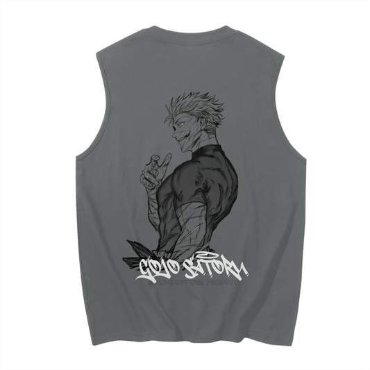 The Honored One Streetwear Tank Top Grey - AY - Line Anime