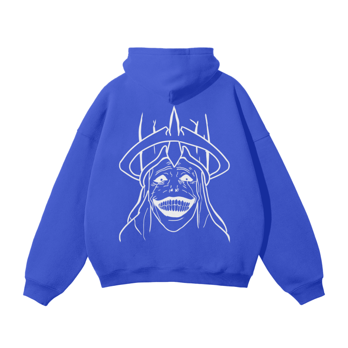 God Statue Streetwear Hoodie Blue - AY - Line Anime