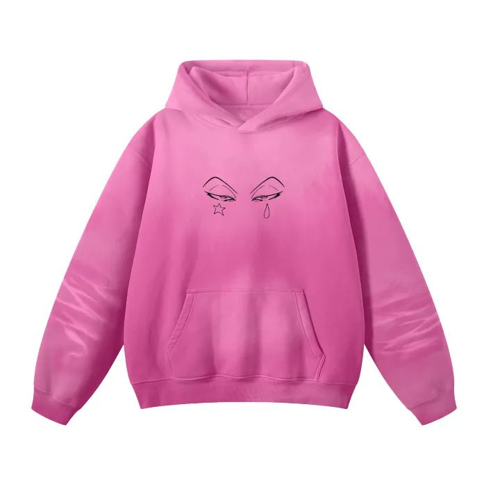 Phantom Jester Streetwear Hoodie Pink Washed - AY - Line Anime