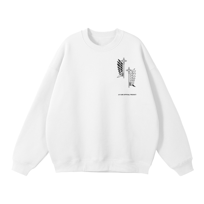 Survey Corps Streetwear Sweatshirt White - AY - Line Anime