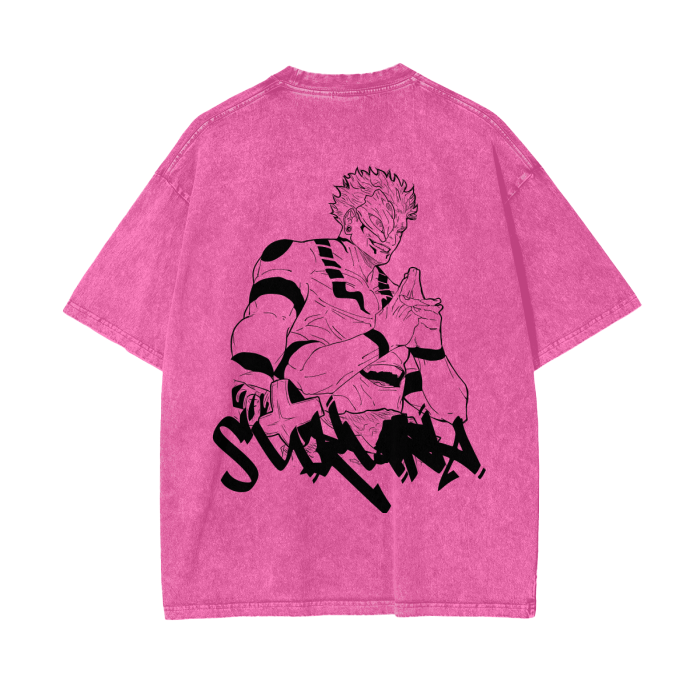 The Disgraced One Streetwear Shirt Pink Washed - AY - Line Anime