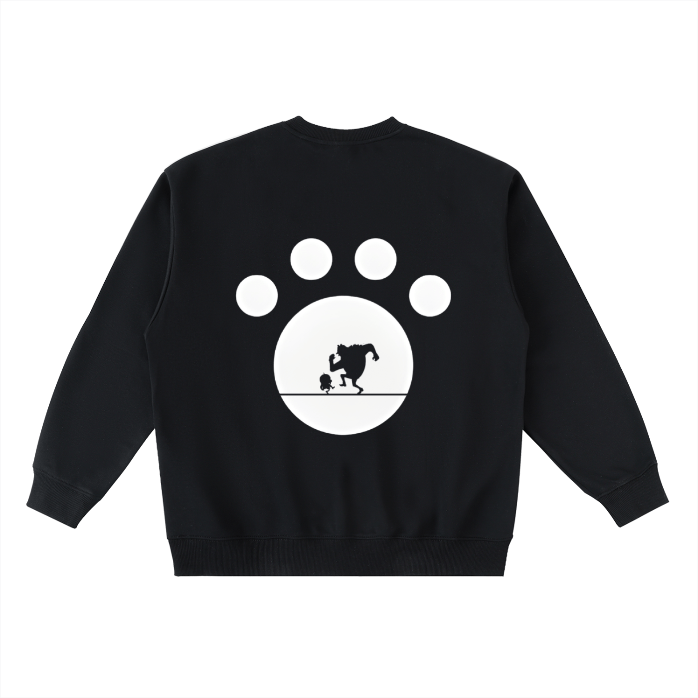 Paw Striped Sweatshirt - AY - Line Anime