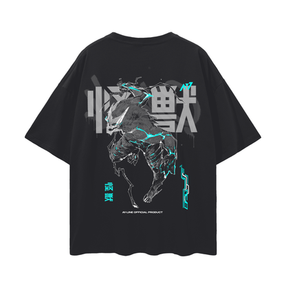 Kaiju Surge Streetwear Shirt Black - AY - Line Anime