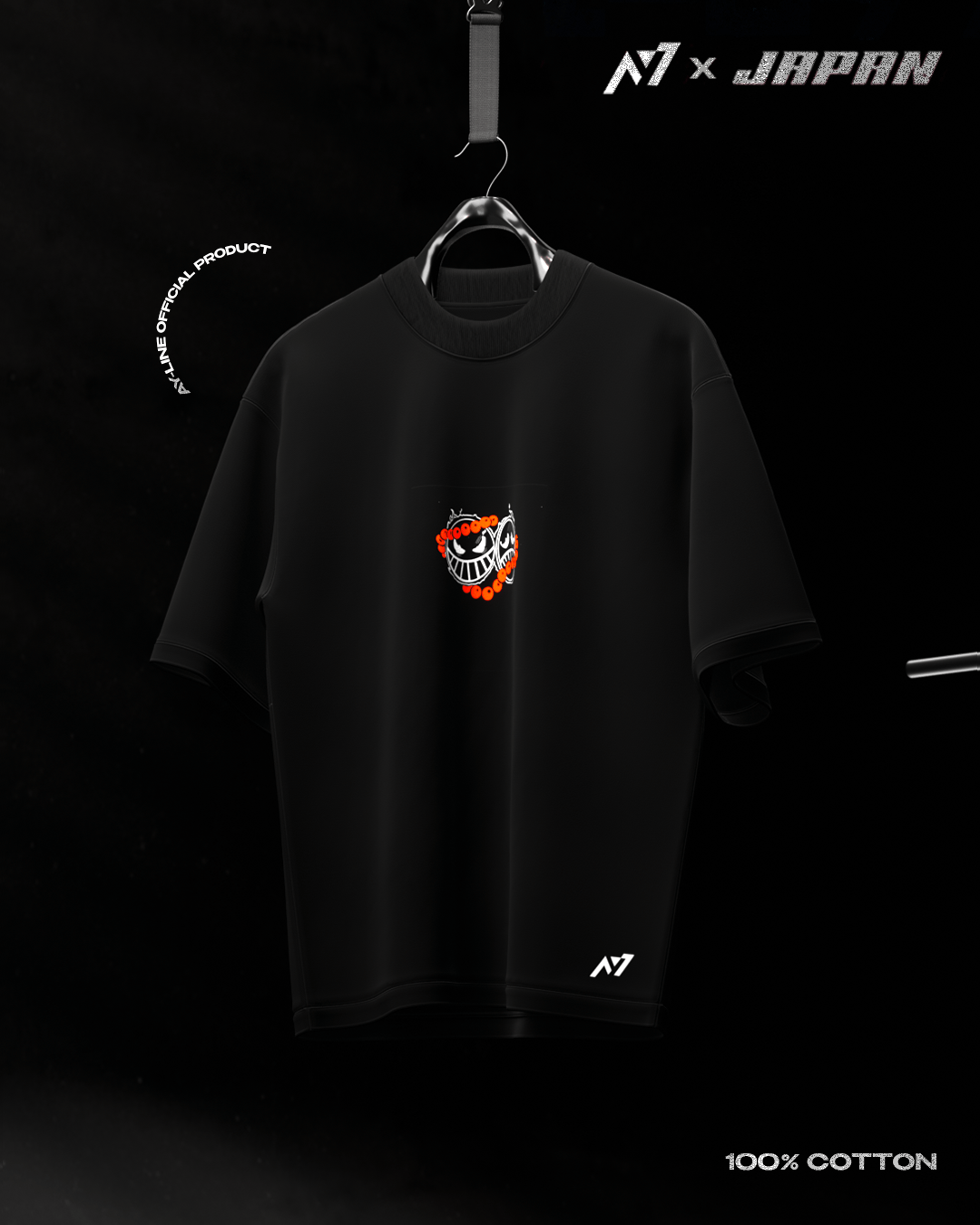 Flame Rogue 2.0 Streetwear Shirt Black - AY - Line Anime
