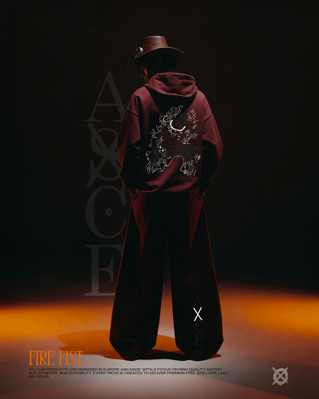 Fire Fist Streetwear Hoodie - AY-Line Anime