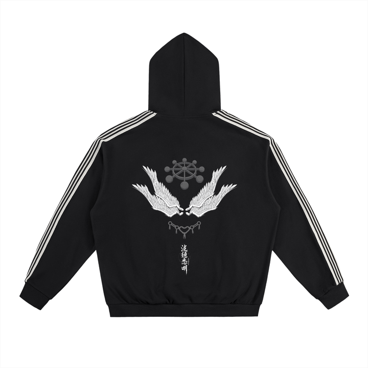 Warden of Change Striped Hoodie