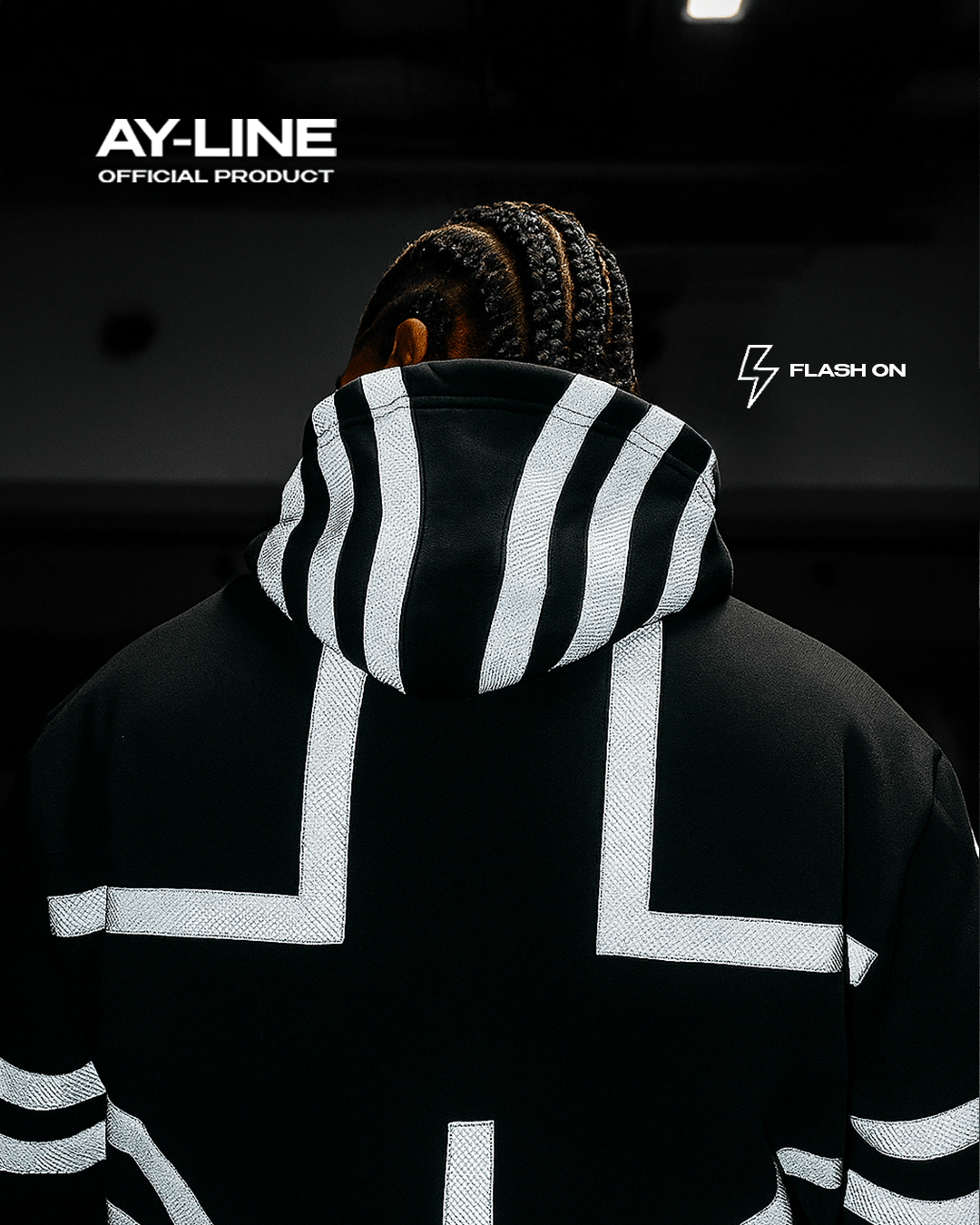 3rd Upper Moon Streetwear Reflective Hoodie - AY - Line Anime