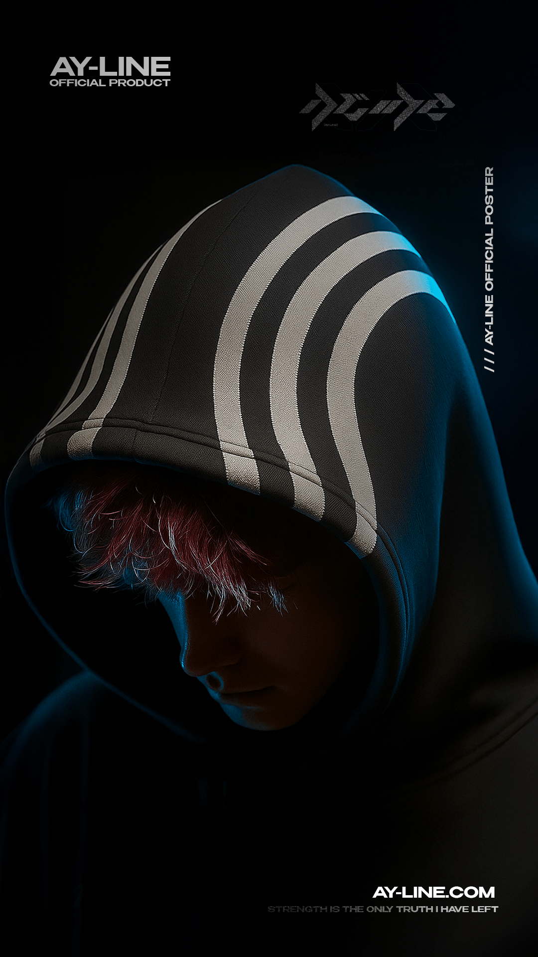 3rd Upper Moon Streetwear Reflective Hoodie - AY - Line Anime