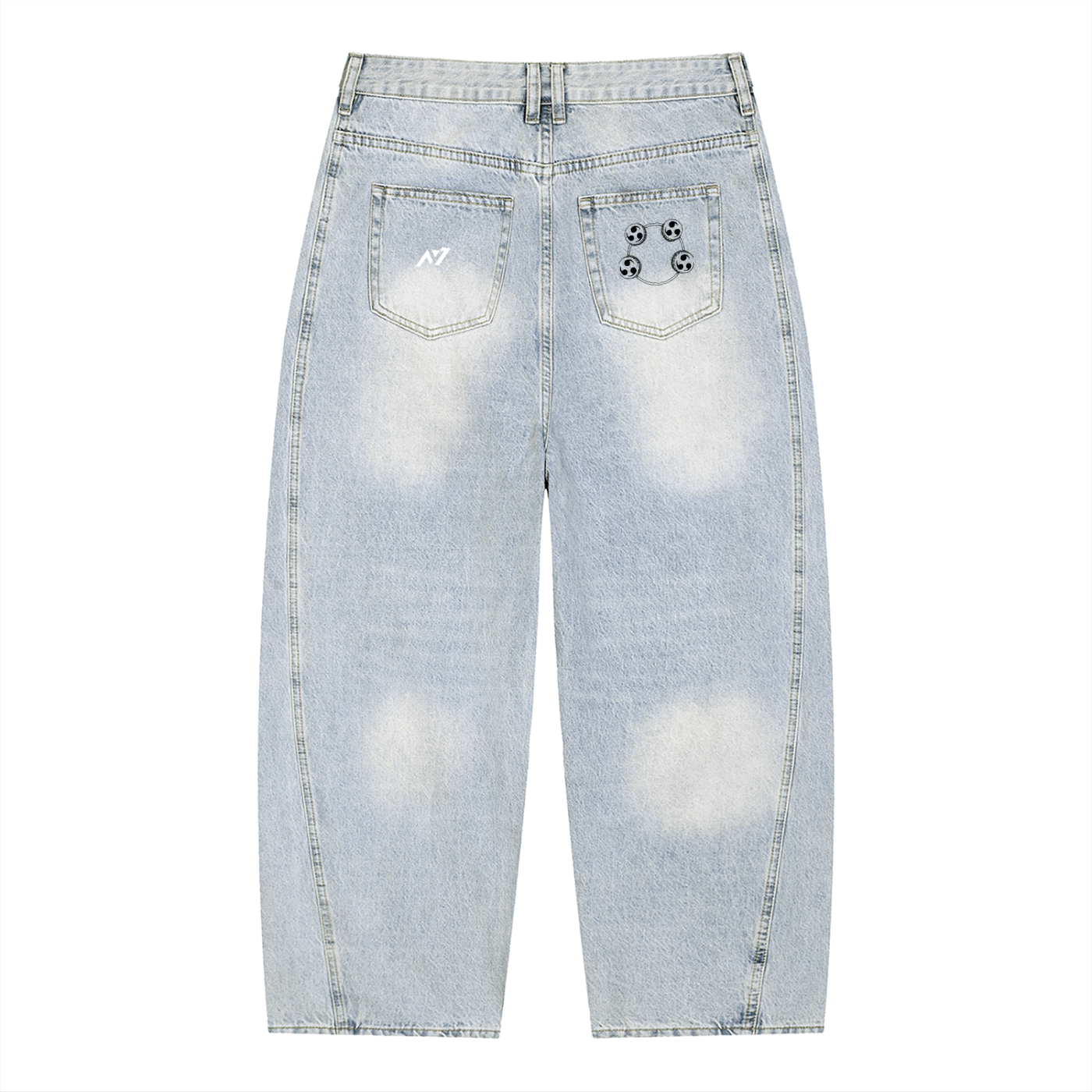 Thunder God Barrel Leg Jeans - AY - Line Anime