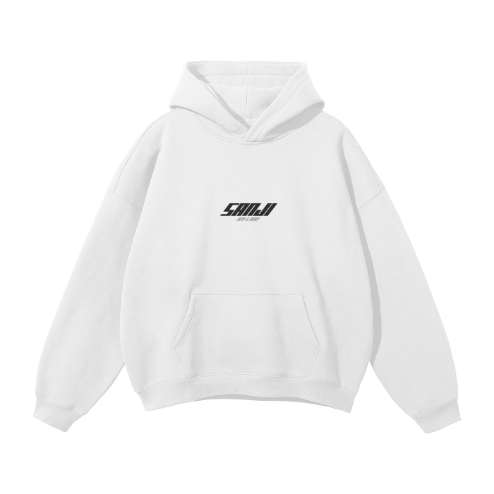 Black Leg Y2K Streetwear Hoodie White - AY - Line Anime