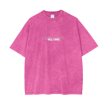 The Disgraced One Streetwear Shirt Pink Washed - AY - Line Anime