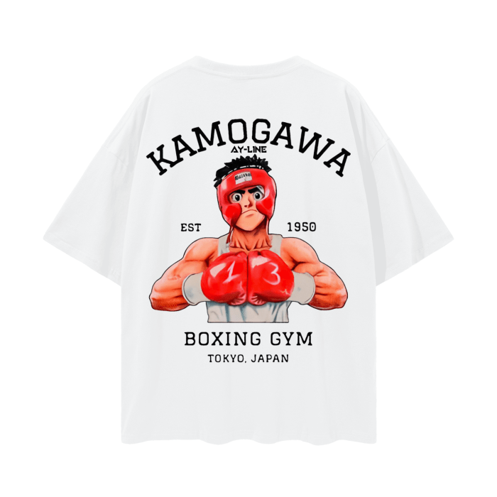 Rising Knockout Streetwear Shirt White - AY - Line Anime