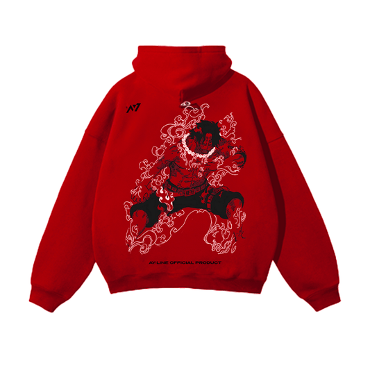 Flame Rogue Streetwear Hoodie Red - AY - Line Anime