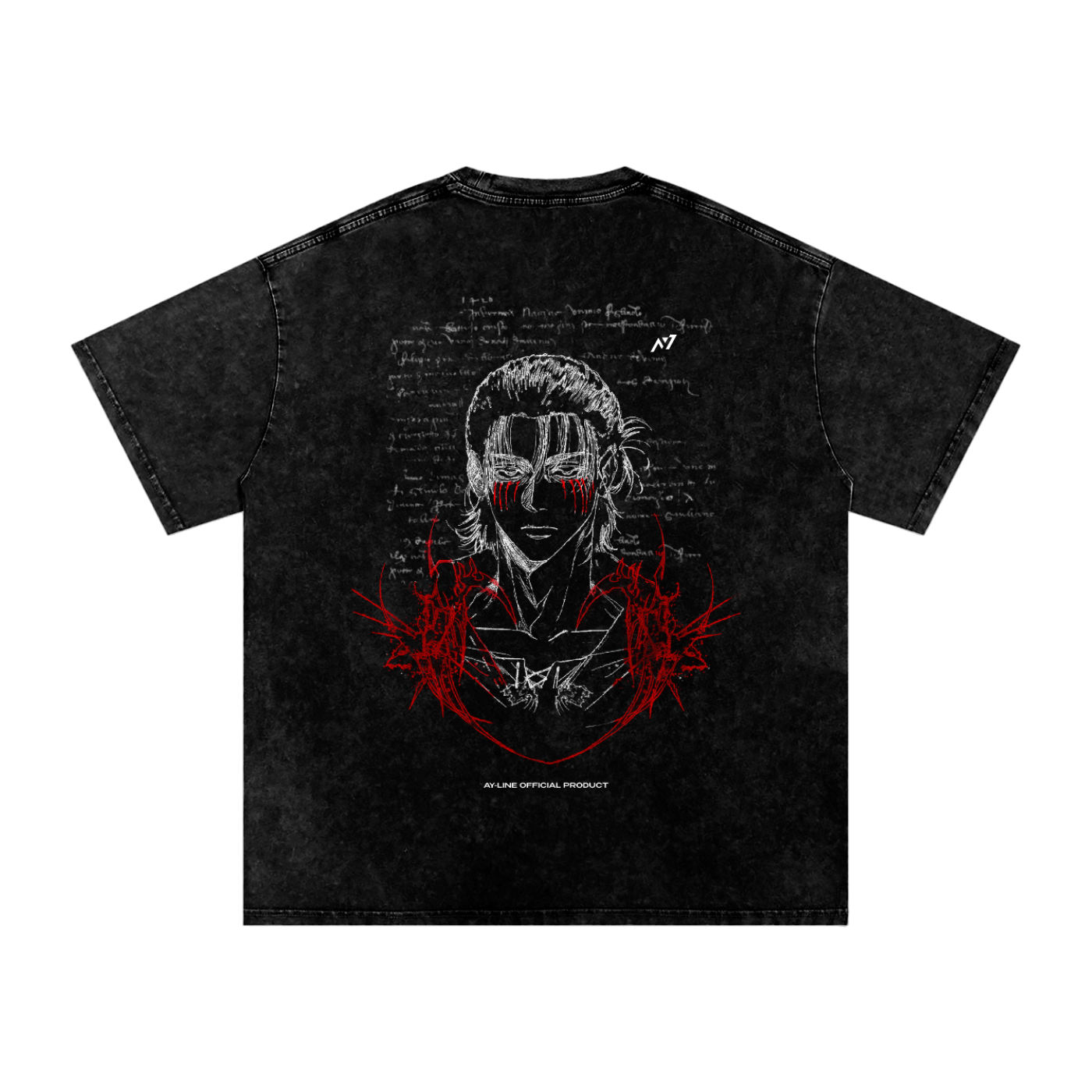 The Unforgiven Path Dark Washed Streetwear Shirt - AY - Line Anime
