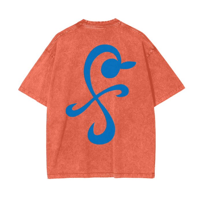 Sailing Dreams Streetwear Shirt Orange Washed