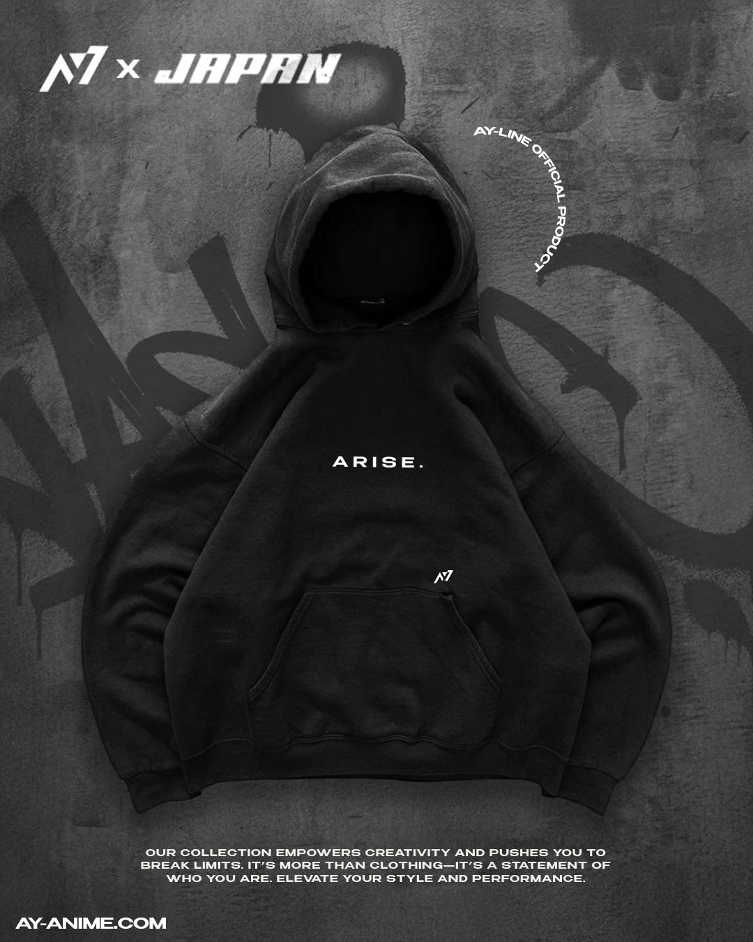 Shadow Monarch 2.0 Streetwear Hoodie - AY - Line Anime