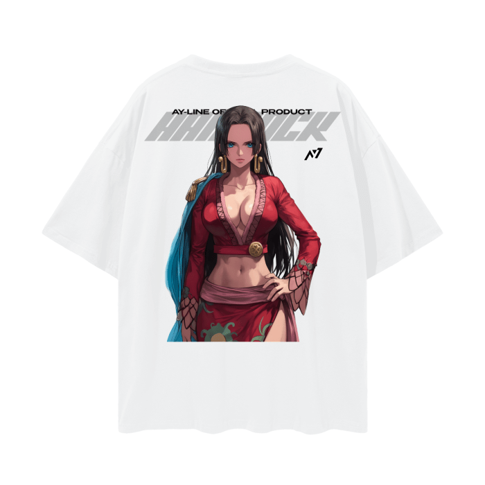 Serpent Empress Y2K Streetwear Shirt White - AY - Line Anime