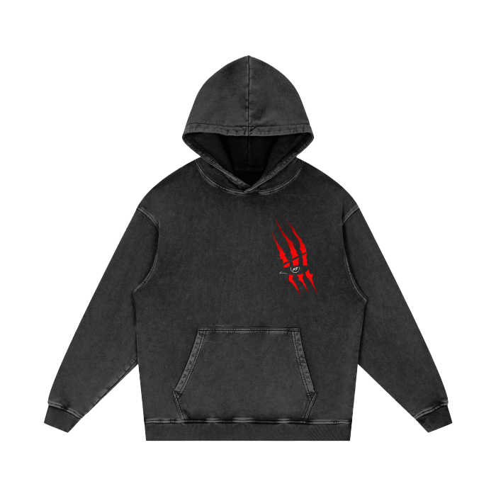 Red - Haired Pirate Y2K Streetwear Hoodie Washed - AY - Line Anime