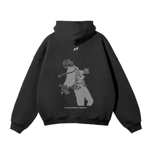 RCT Resurrection Streetwear Hoodie Black and Grey - AY - Line Anime