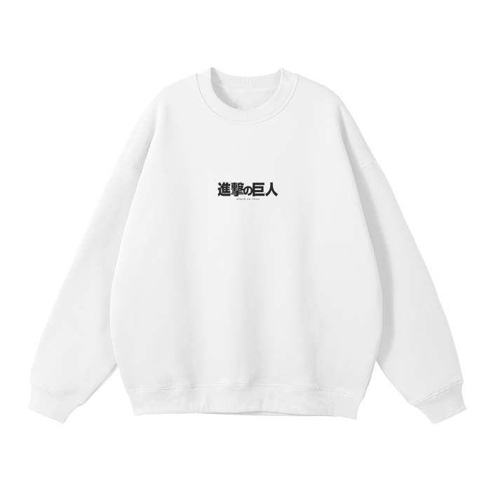 The Rumbling Streetwear Sweatshirt White - AY - Line Anime