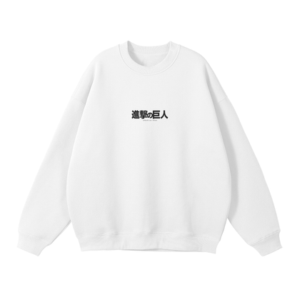 The Rumbling Streetwear Sweatshirt White - AY - Line Anime