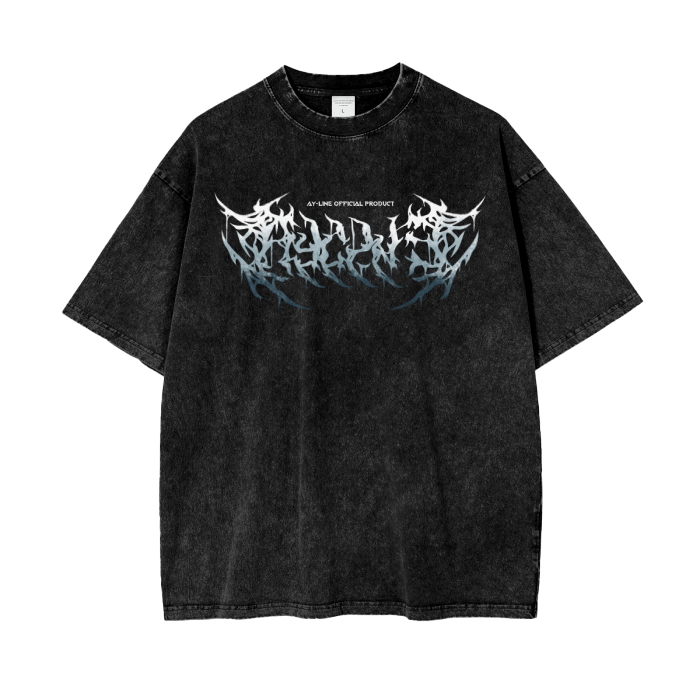 The Honored One Metal Streetwear Shirt Washed - AY - Line Anime