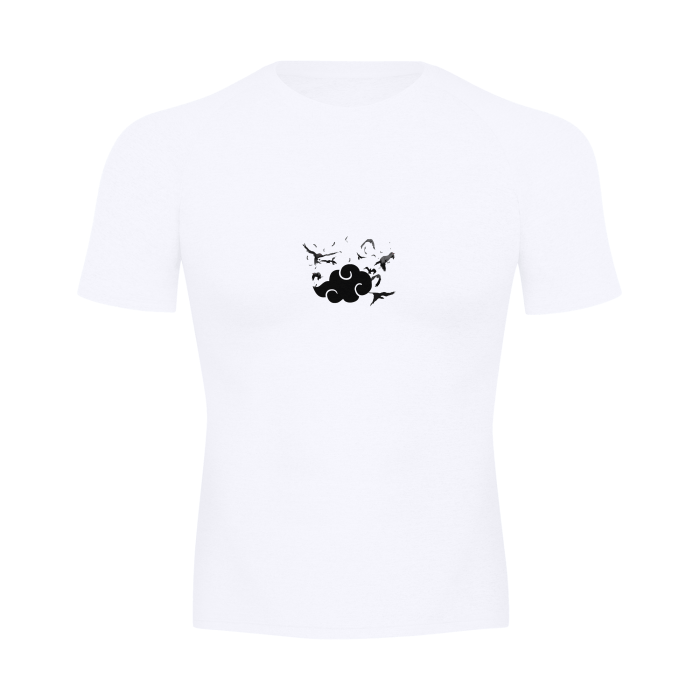 Dark Raven 2.0 Compression Shirt White - AY - Line Anime