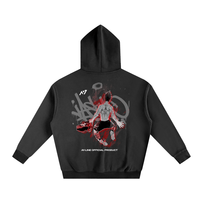 Felpa con cappuccio streetwear Talent Eater nera