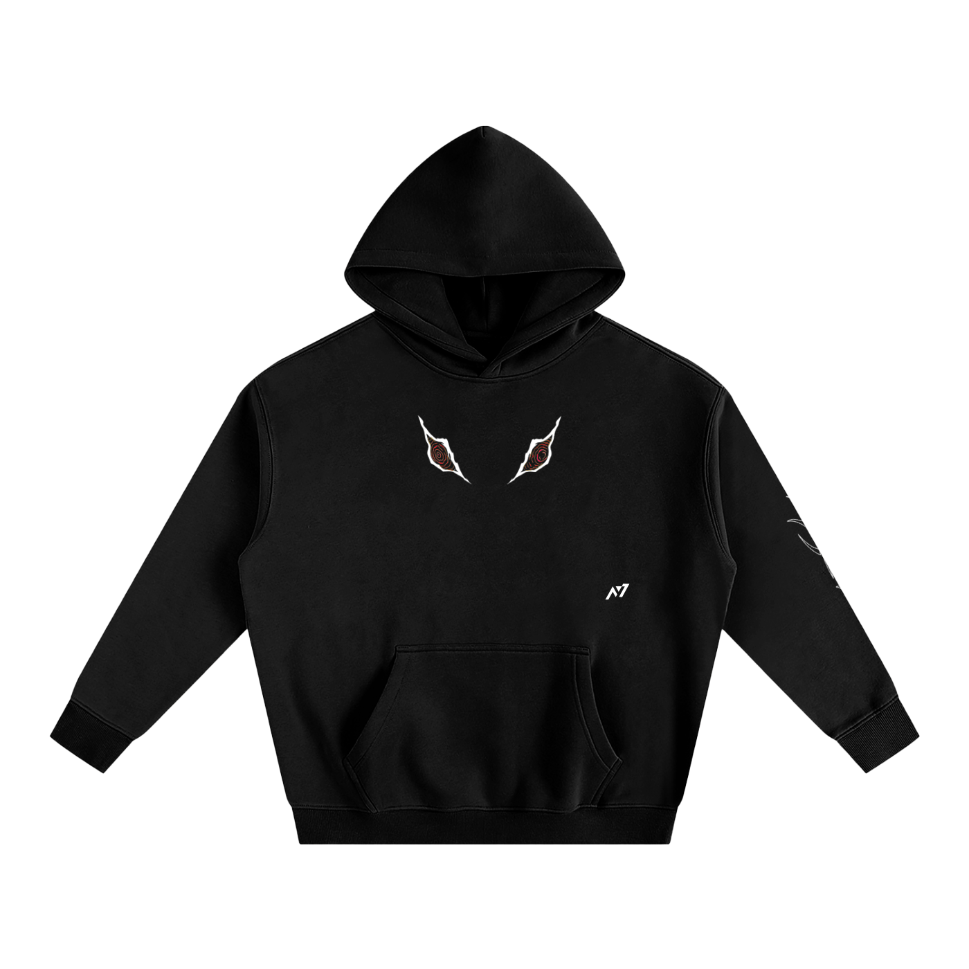 Red Eyes Streetwear Hoodie - AY - Line Anime