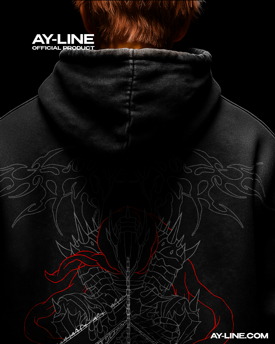 Grind Ritual Washed Streetwear Hoodie - AY - Line Anime