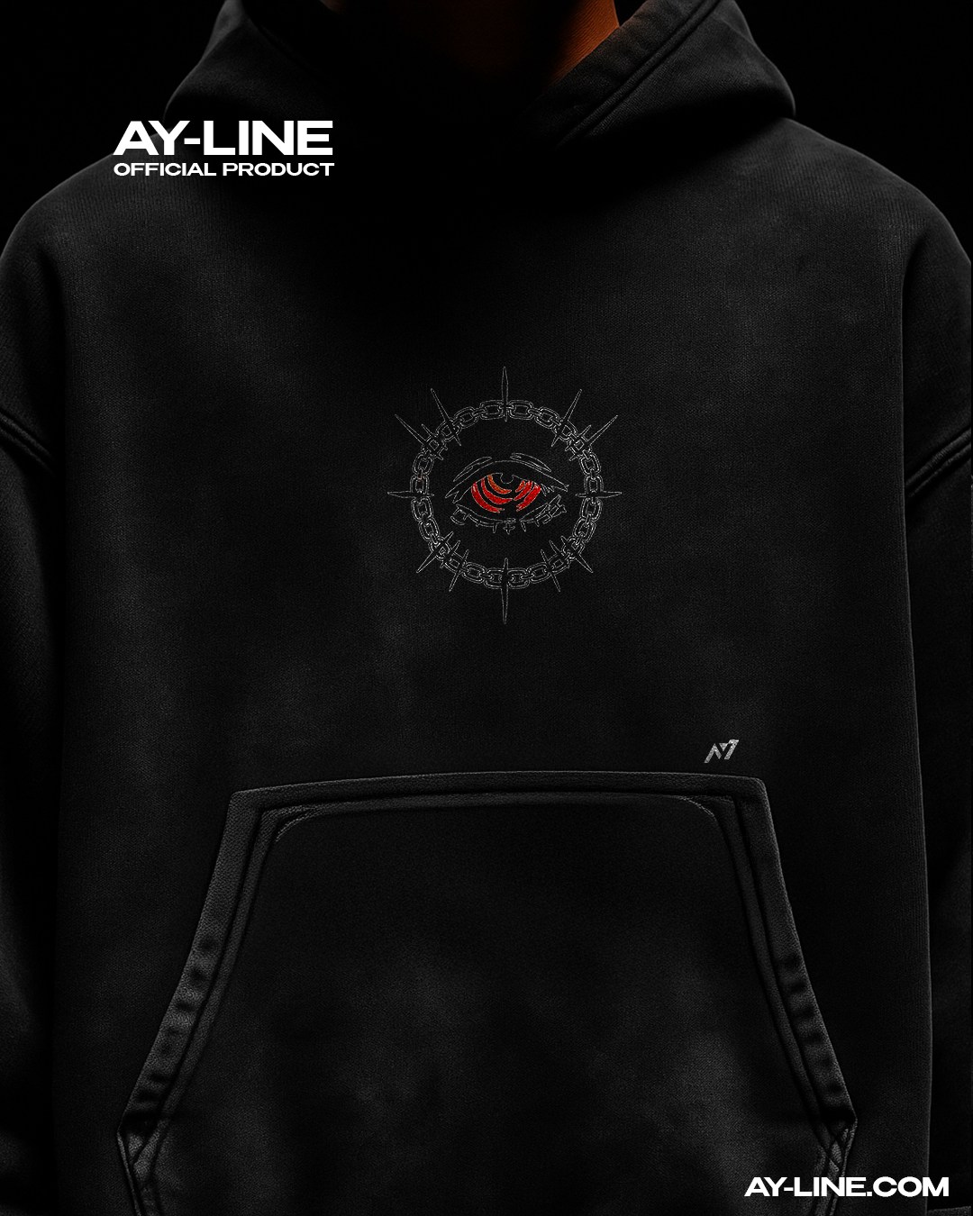 Grind Ritual Washed Streetwear Hoodie - AY - Line Anime