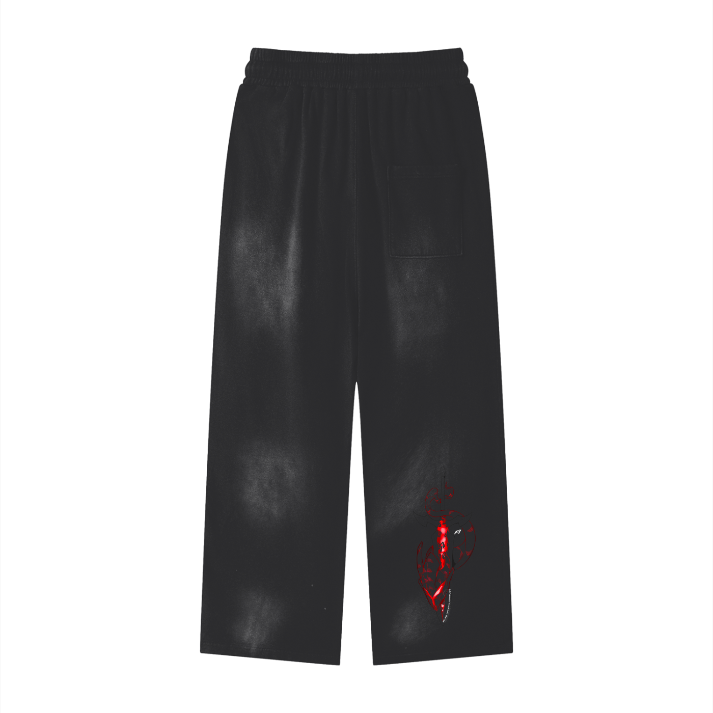 Demonic Blade Streetwear Washed Baggy Joggers - AY - Line Anime