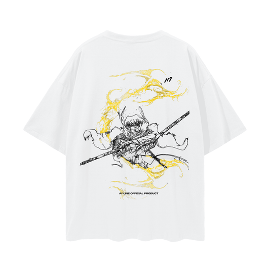 Silent Flash White Streetwear Shirt - AY - Line Anime