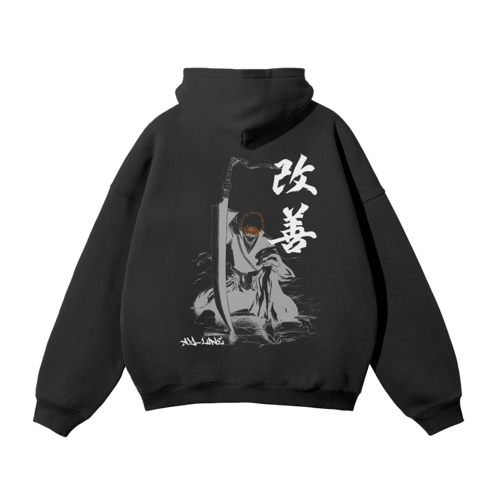 Blade of Justice Graffiti Streetwear Hoodie - AY - Line Anime