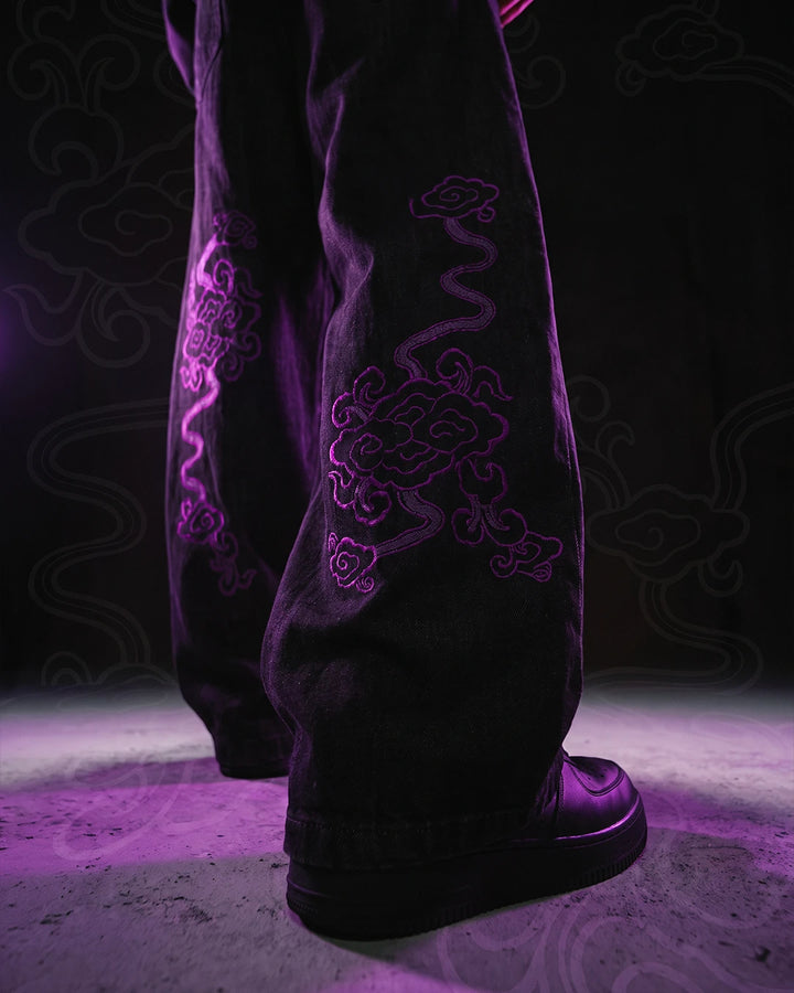 Dark Sovereign Barrel Leg Jeans