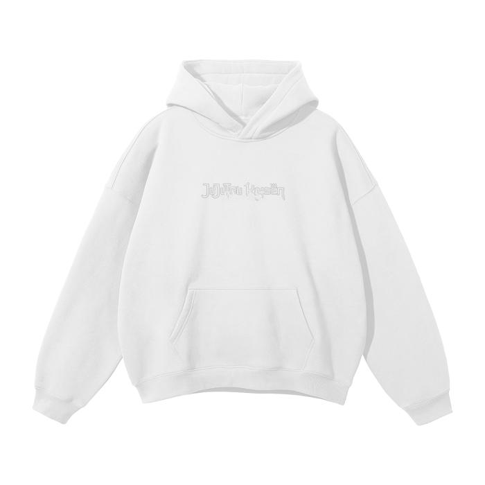 Cursed Companion Graffiti Streetwear Hoodie White - AY - Line Anime