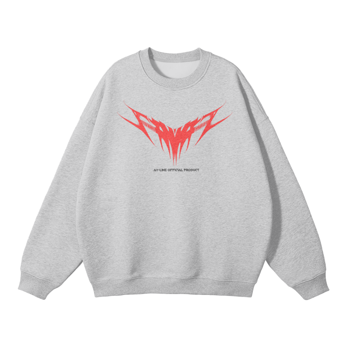 Blood Fiend Streetwear Sweatshirt Grey - AY - Line Anime