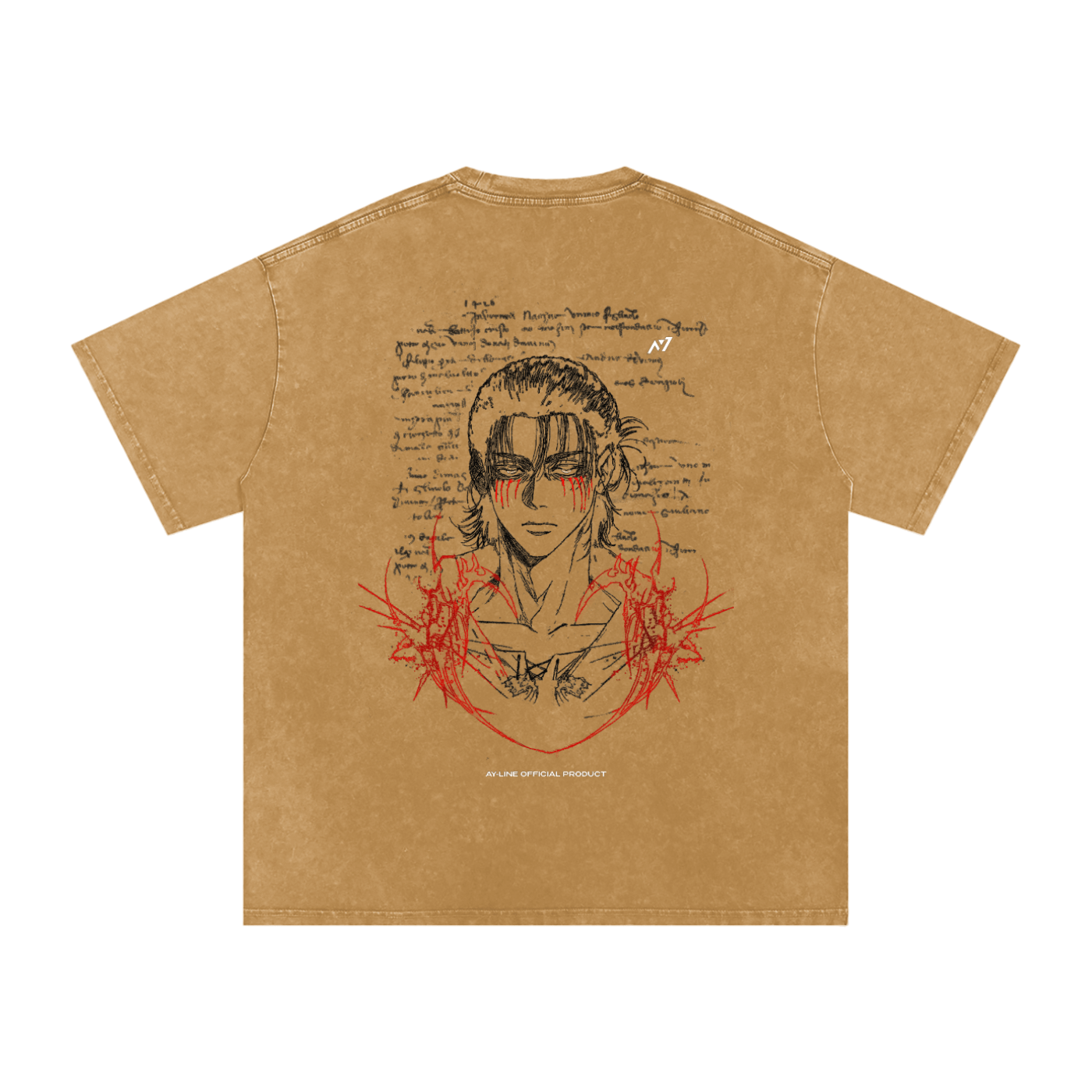 The Unforgiven Path Washed Streetwear Shirt - AY - Line Anime
