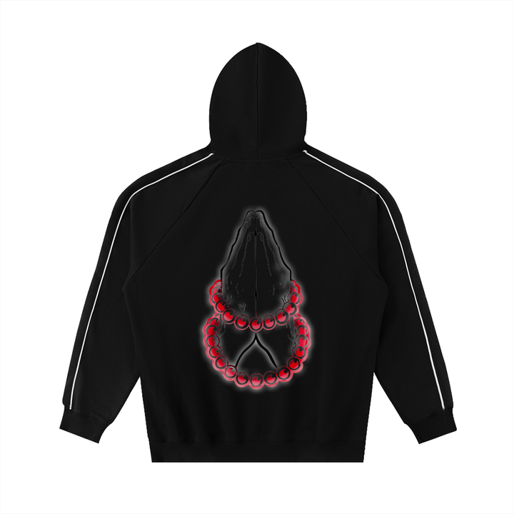 Stone Hashira Streetwear Striped Hoodie