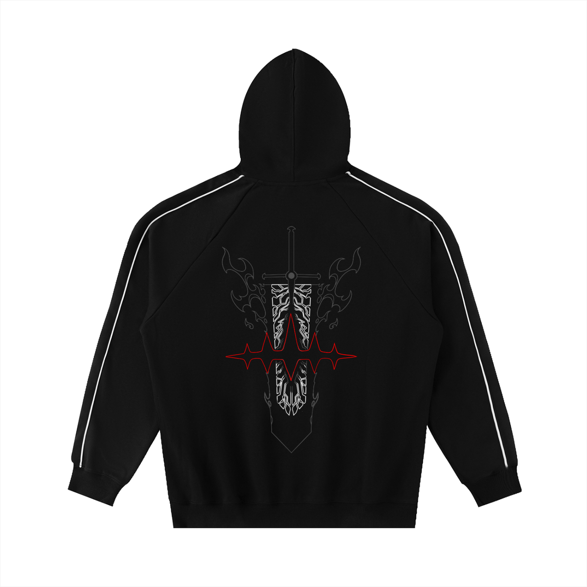 Anti Magic Striped Hoodie - AY - Line Anime